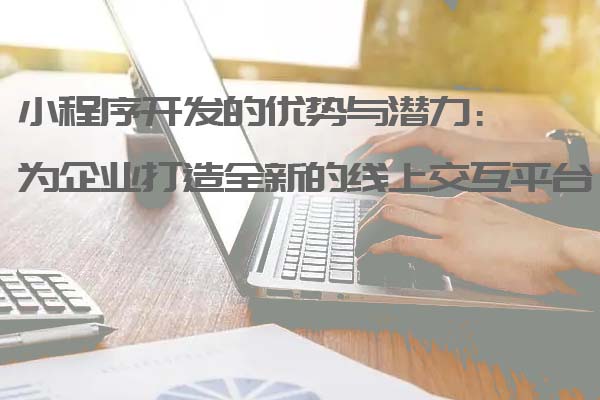 小程序開發(fā)的優(yōu)勢(shì)與潛力:為企業(yè)打造全新的線上交互平臺(tái)_小程序開發(fā)_小程序開發(fā)定制_深圳小程序開發(fā)公司